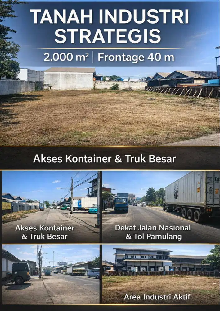 Dijual tanah strategis di kawasan Kav DPR, Serua – Bojongsari, Depok