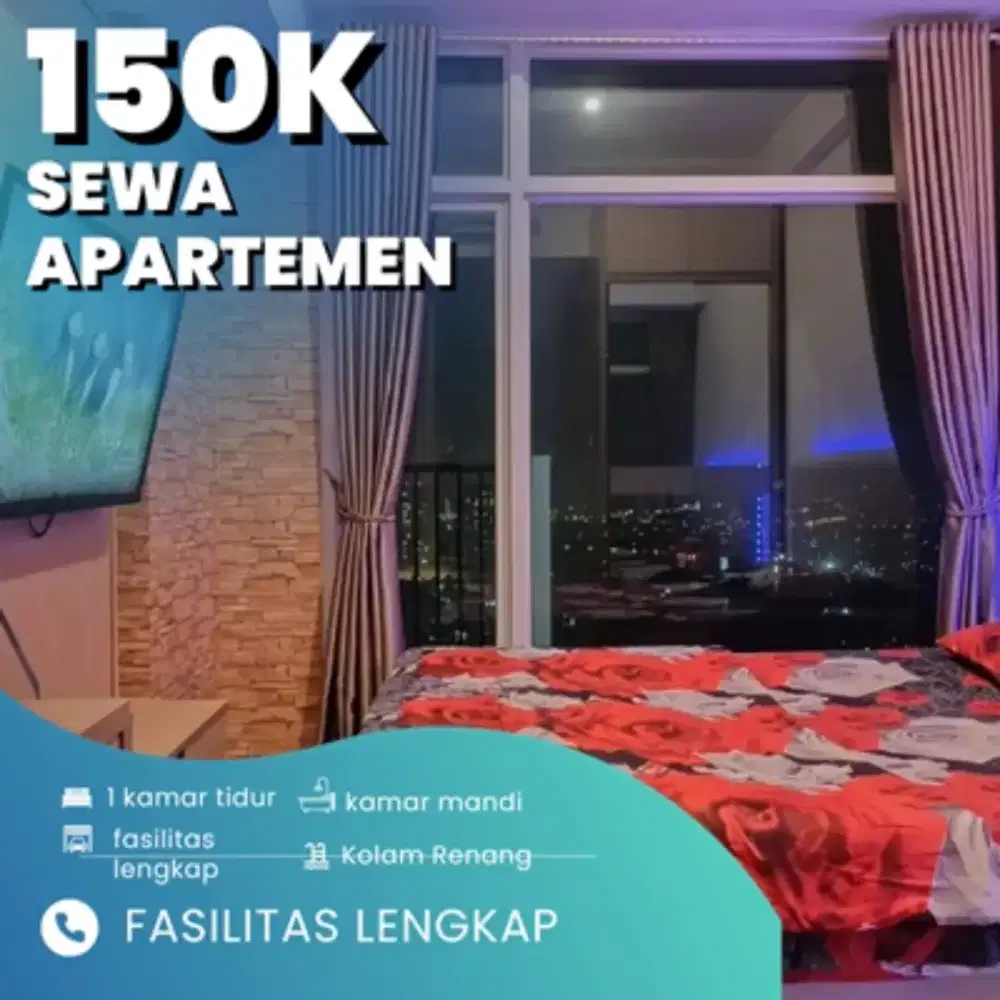 SEWA APARTEMEN HARIAN/TRANSIT TREEPARK CITY CIKOKOL TERMURAH TANGERANG