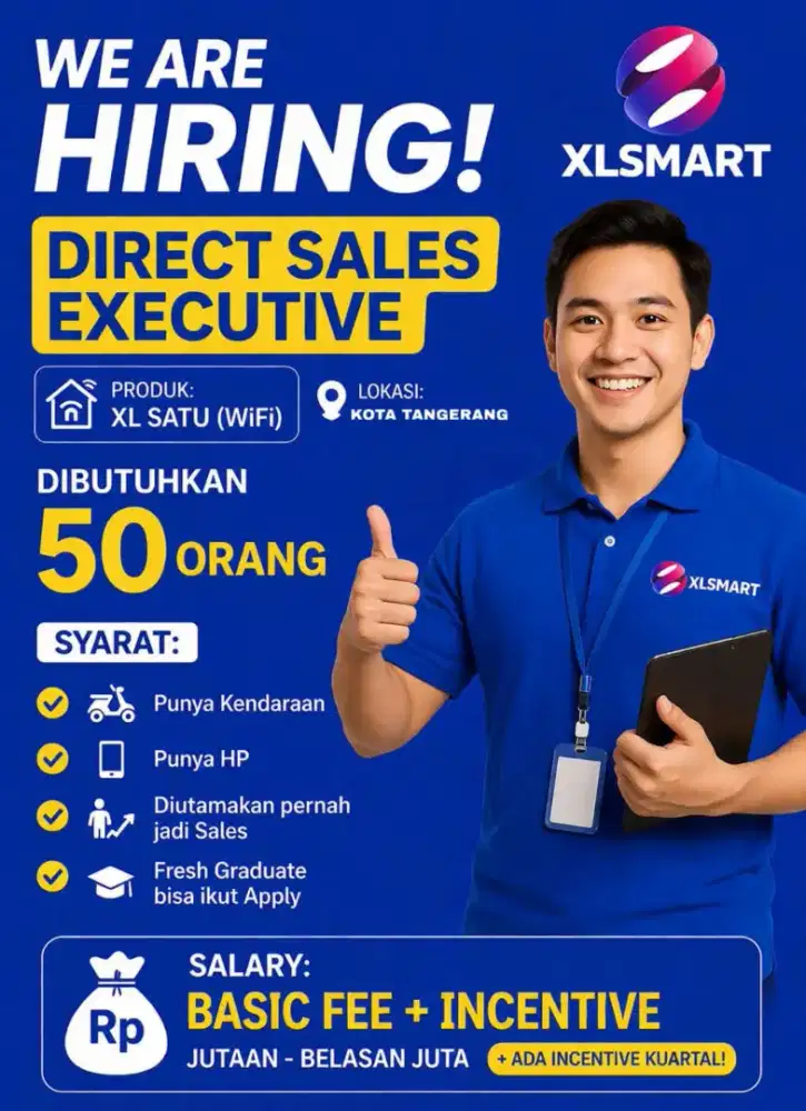 BUTUH CEPAT SALES WIFI XL LANGSUNG KERJA