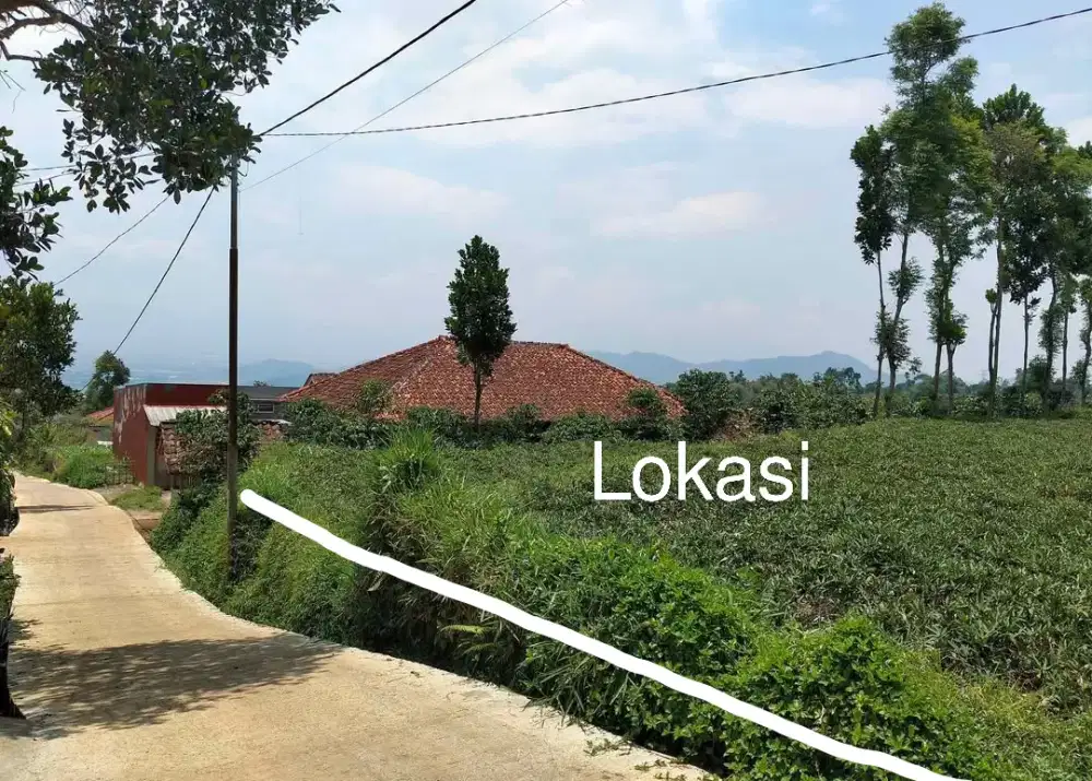 JUAL TANAH KEBUN SHM PINGGIR JALAN DI BANJARAN