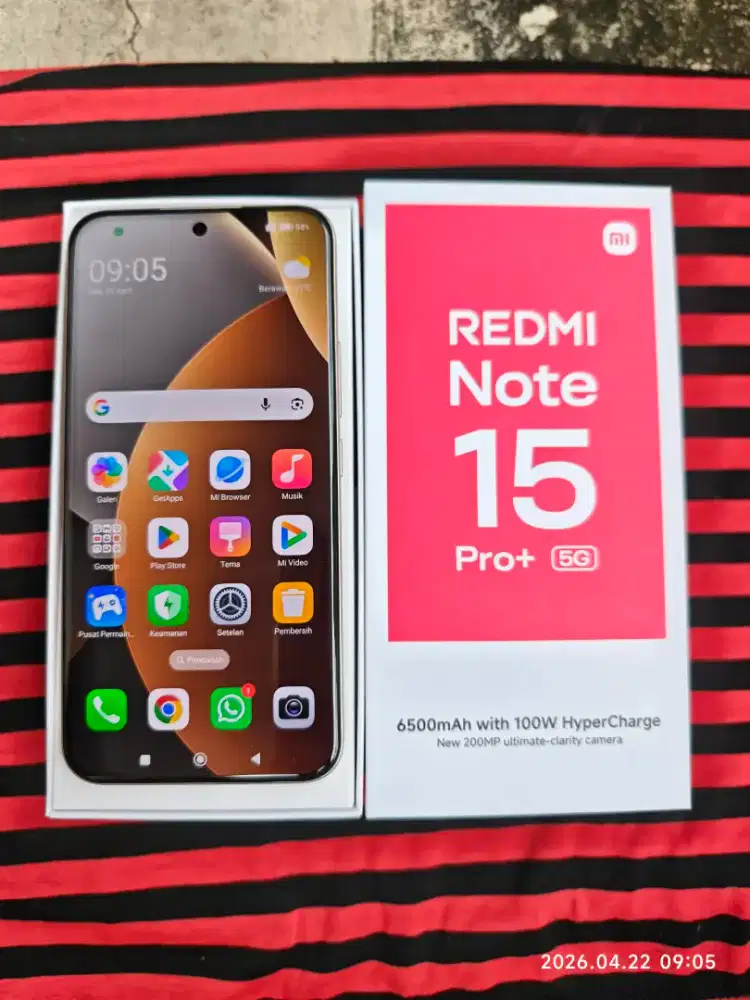Redmi Note 15 Pro Plus 5G 12/512 Fullset ori segel mulus istimewa