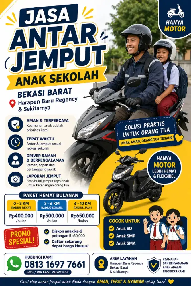 Jasa Antar Jemput Anak