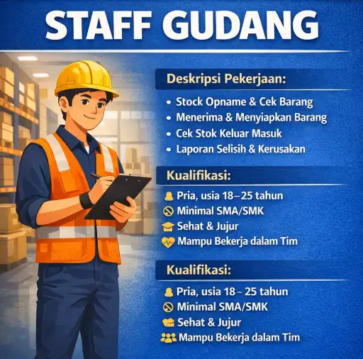 LOKER STAFF GUDANG