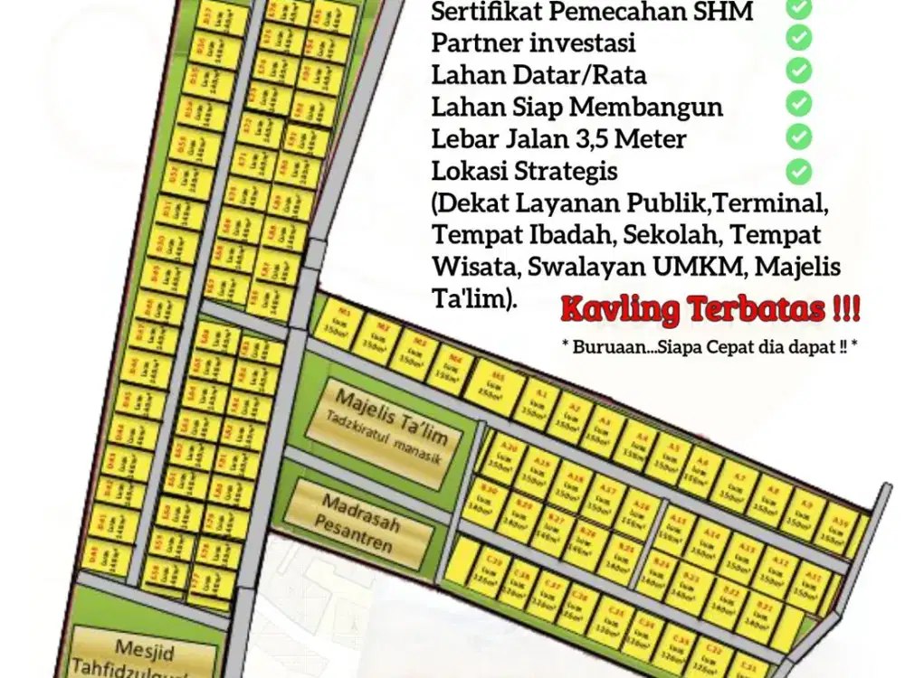 Jual Tanah Kavling Modern Nuansa Islami Asri Residence