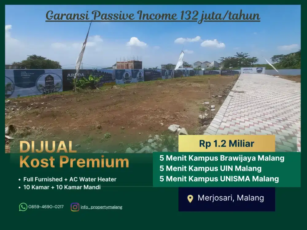 SHM 5 Menit Kampus UMM Malang Jual Rukost Premium Pendapatan Ratusan Juta Setahun