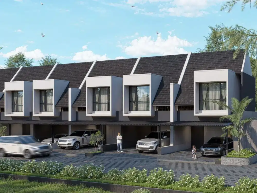 Rumah modern free furnish fasum Kolam Renang Dekat UMY