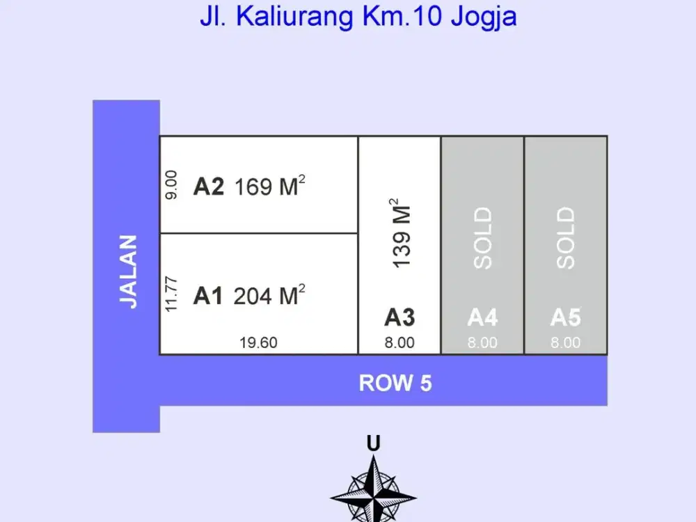 Tanah Siap AJB di Jl Kaliurang km 9,5 dekat UGM dan UII