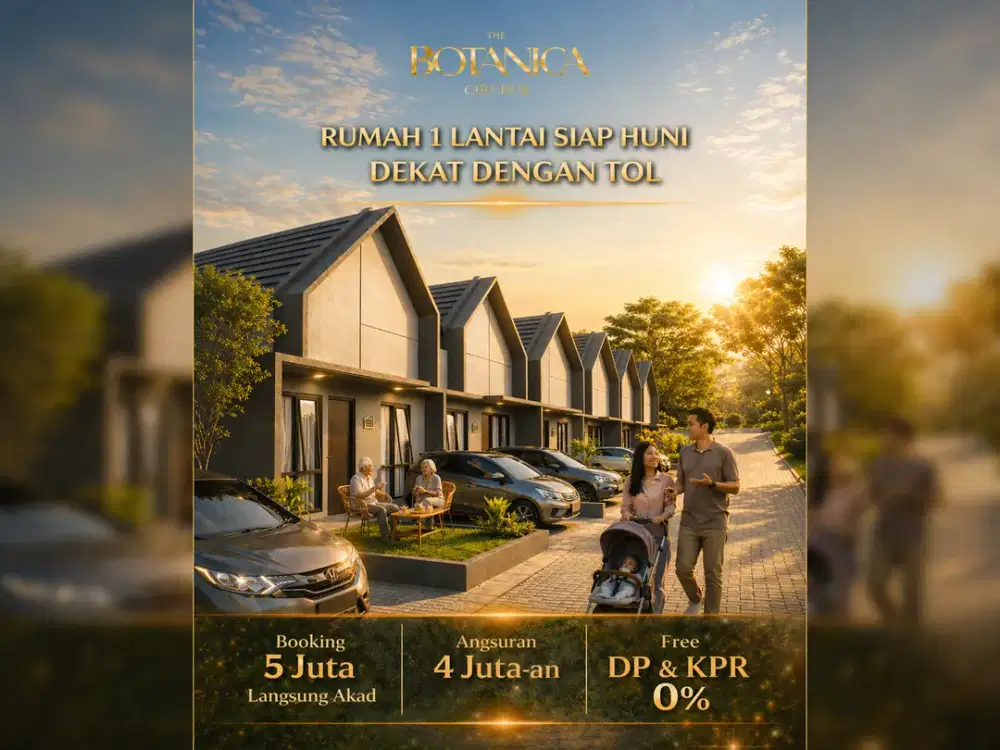 TERBATAS!! Rumah mewah 1 lantai bebas banjir hanya 5 menit tol narogong