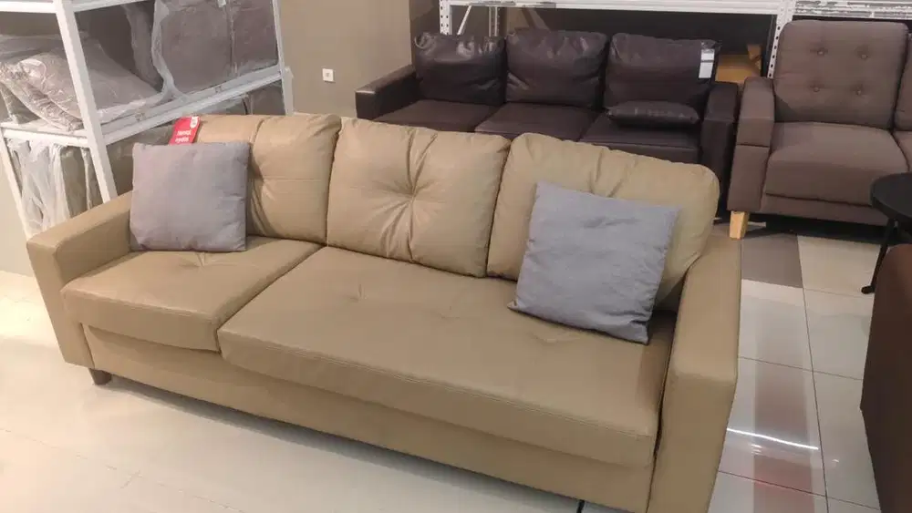 Sofa L Tasyi Ottoman Brown