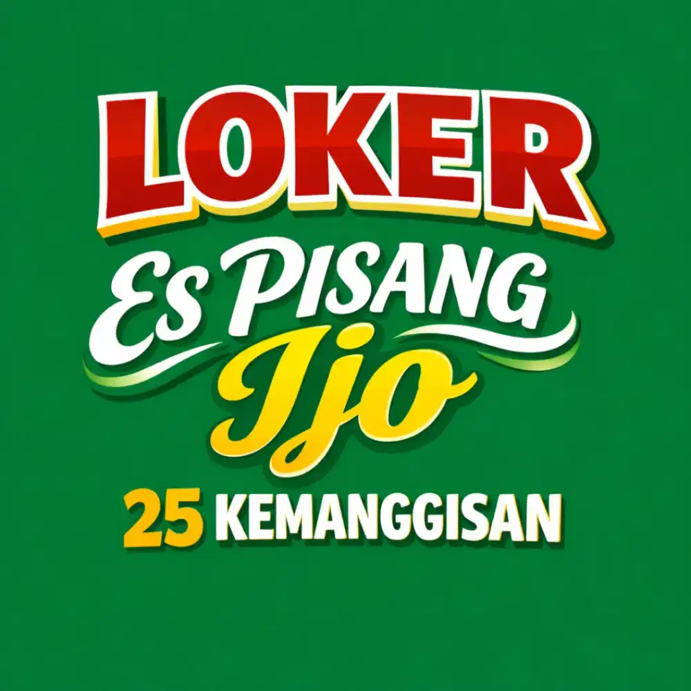 Loker Crew outlet Es pisang ijo 25
