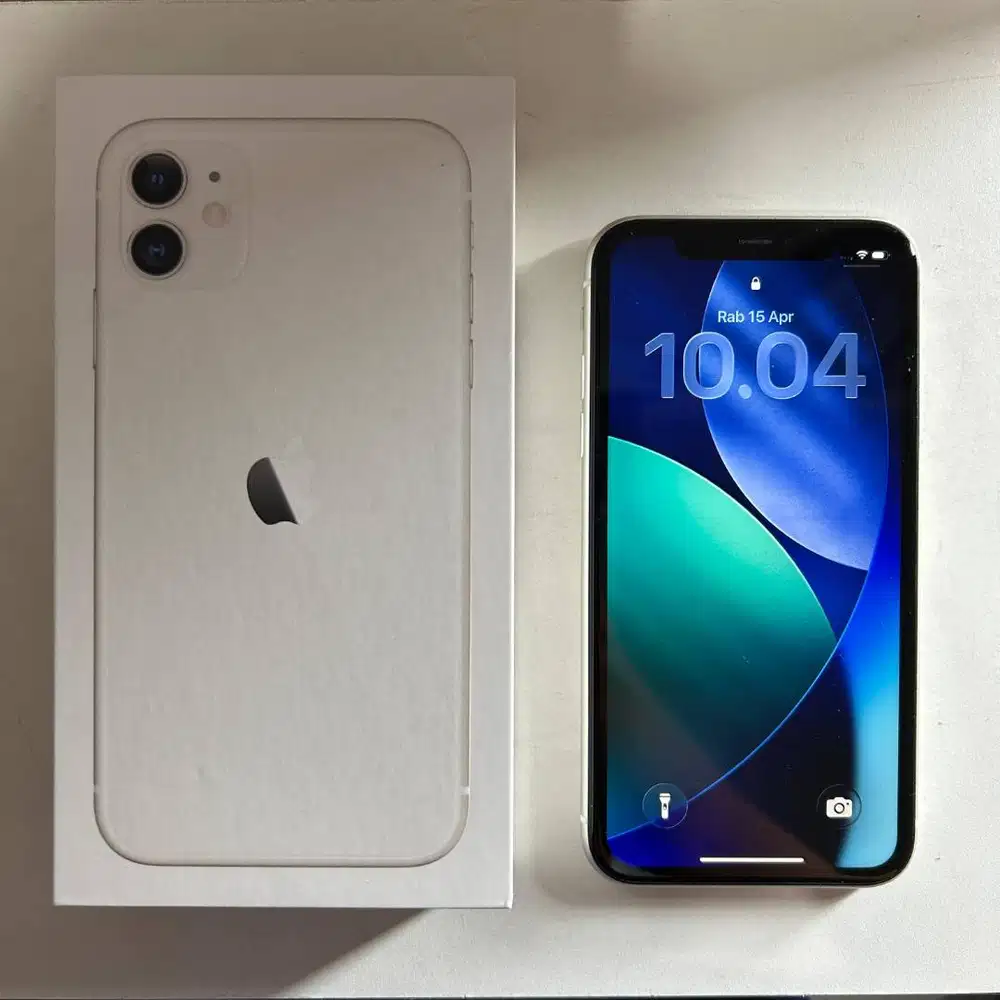 Jual IPHONE 11 fullset ori ex IBOX 64gb bh80%