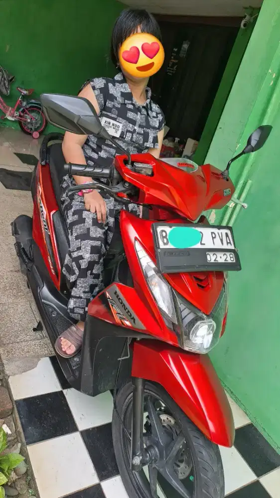 Beat FI gesit irit B DKI komplit lampu biled trang