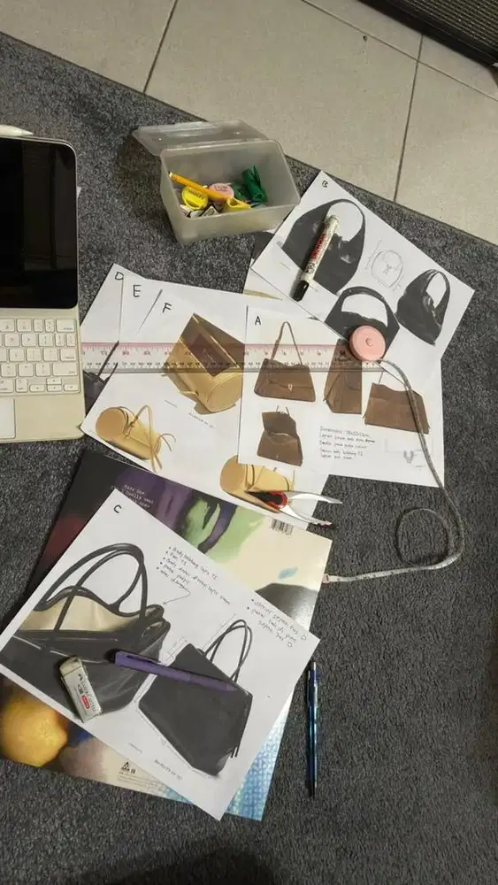 Di butuhkan penjahit tas kulit & pola tas.