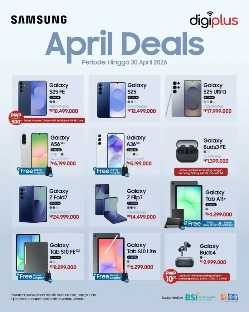 cashback up to 5juta for samsung galaxyy