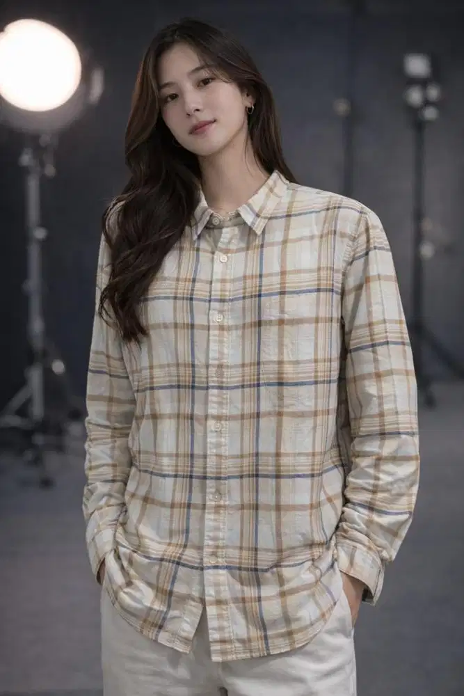 Uniqlo Kemeja Flanel Wanita PL