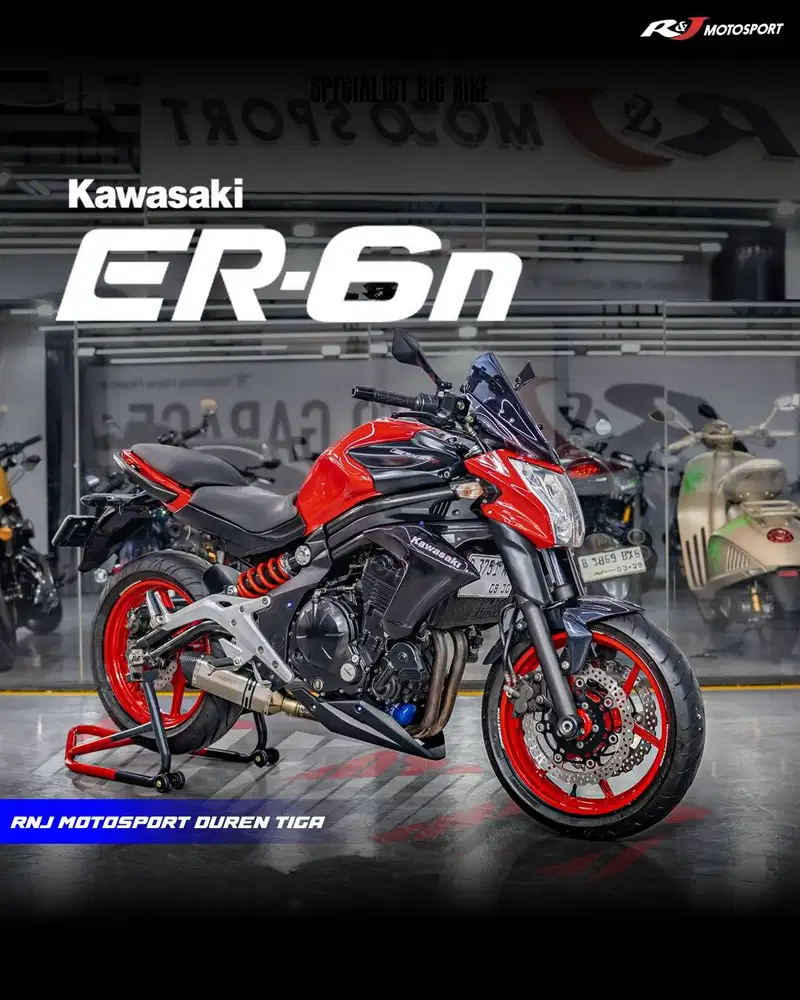 Kawasaki ER6N ER6 Ninja 650 Nik 2012 Knalpot Akrapovic Km 27.000an
