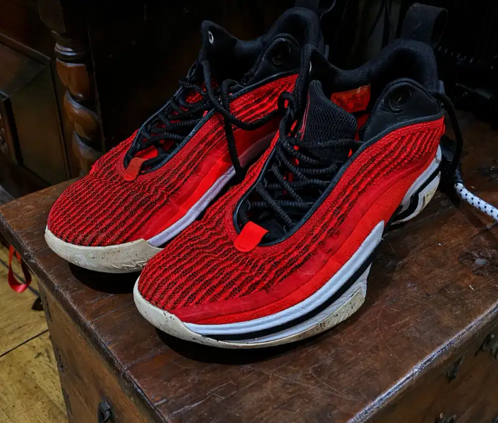 Sepatu basket jalan nike air jordan 36 low warna merah