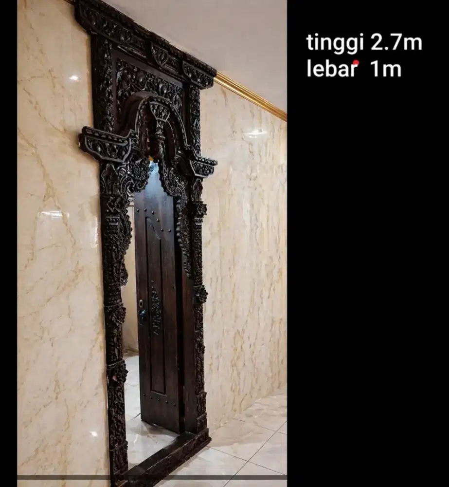 Gebyok Antik Jepara Kudusan ukuran 3m an.