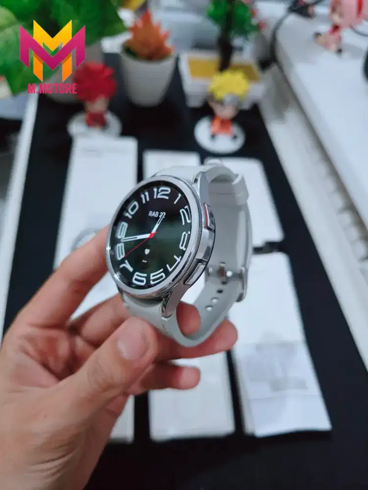 Samsung Galaxy Watch 6 Classic Silver 47mm Like New Fullset Nota