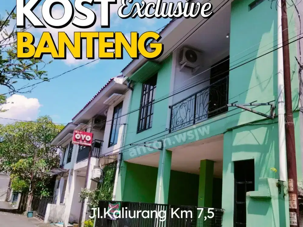 Rumah Kost 2Lantai Jogja Full Furnished 6 Kamar Jl Kaliurang KM 7,5 SHM