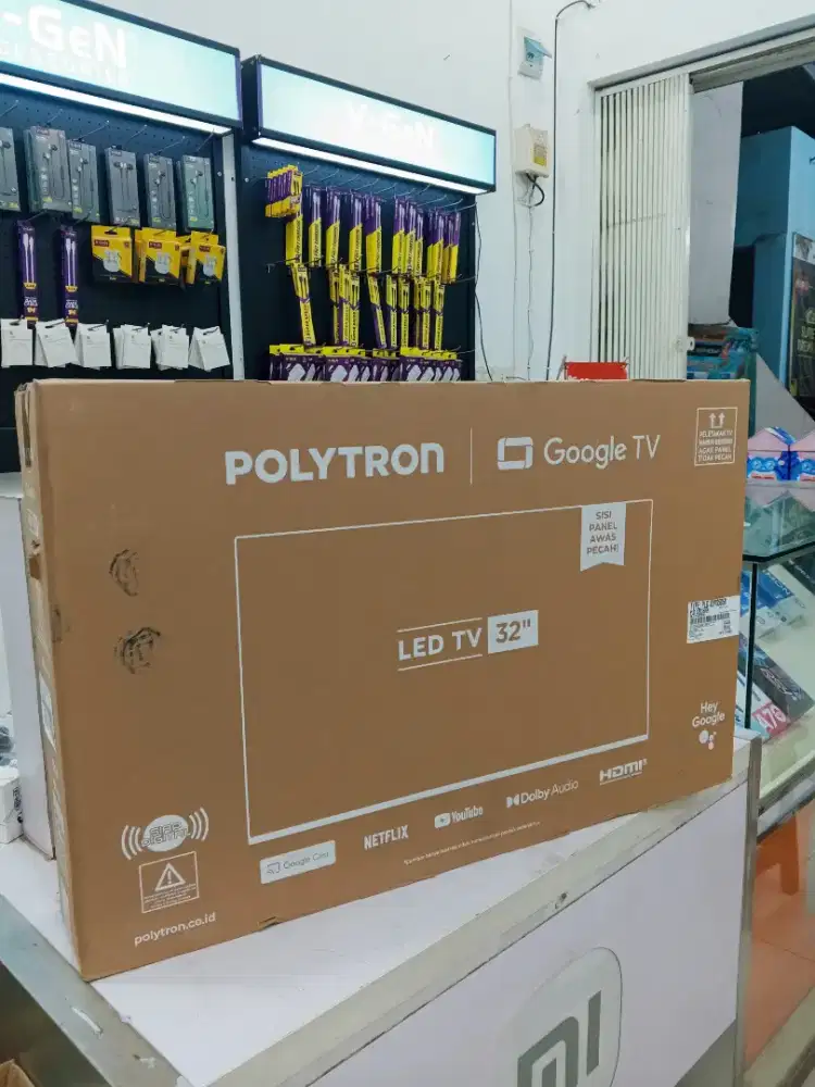 Polytron 32 android google tv YouTube Netflix browser