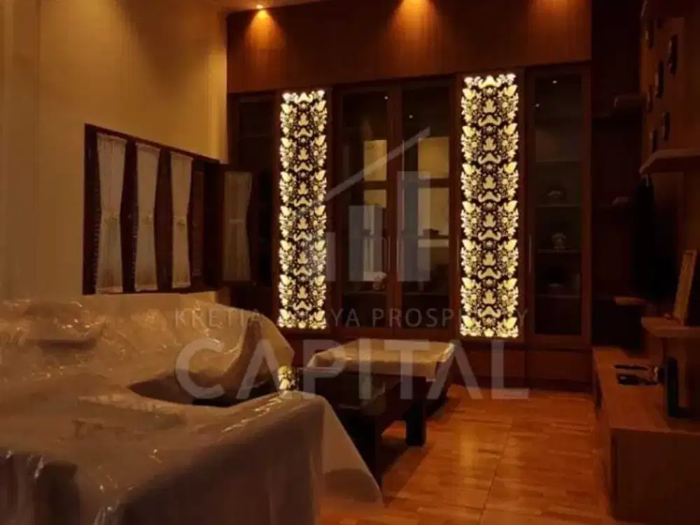 RUMAH CAKEP TERAWAT 3LT  FULL LUX FURNISHED SIAP HUNI PONDOK HIJAU