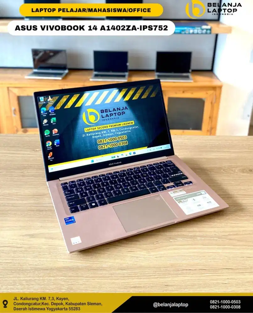 Asus Vivobook 14 A1402ZA/intel i7 gen 12/8GB/512GB/TERMURAH!!