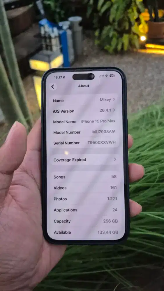 iPhone 15 Pro Max 256 resmi blibli natural titanium