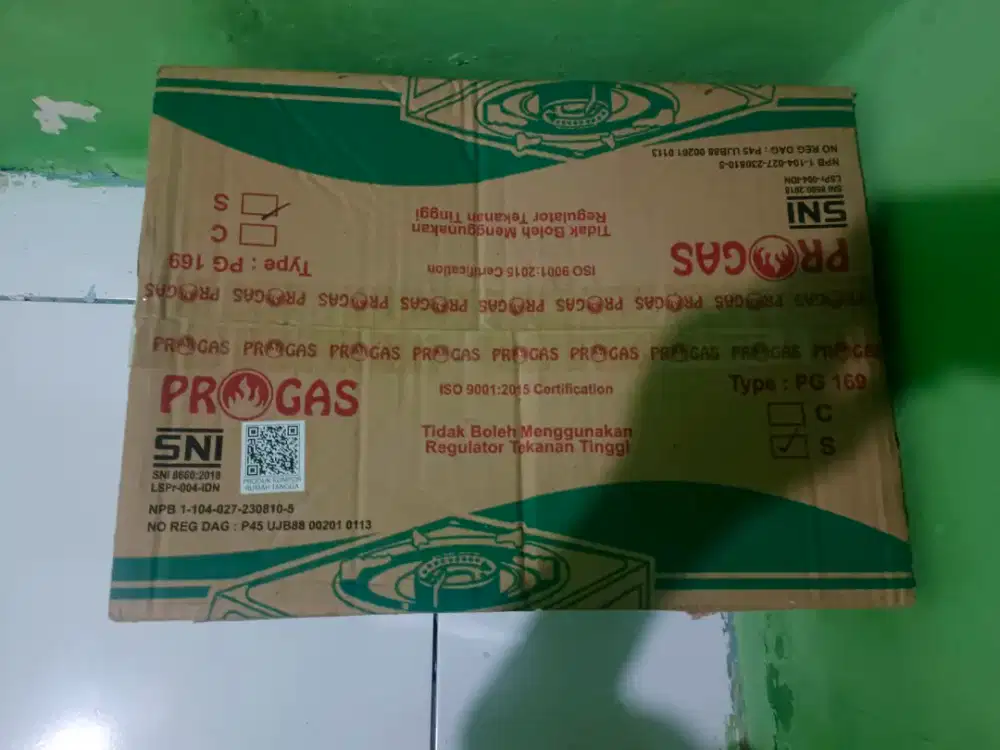 JUAL 2 KOMPOR PROGAS 1 TUNGKU + REGULATOR