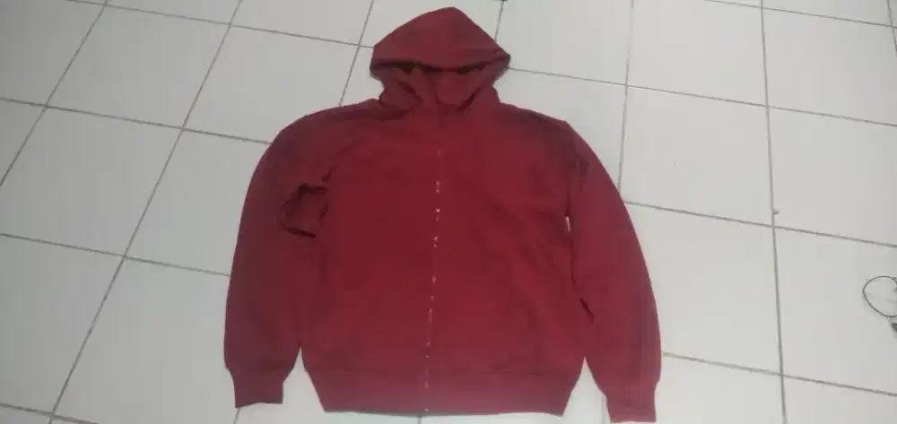 Jaket hoodie polos