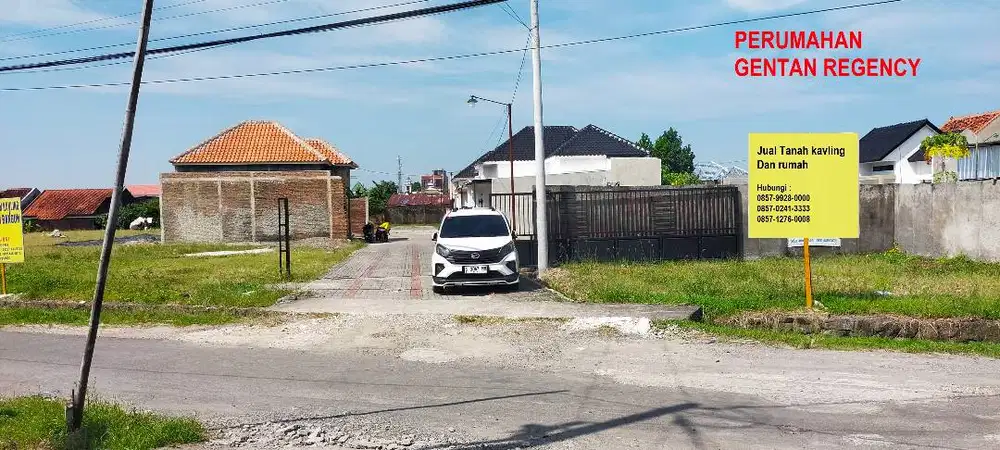 Tanah Kavling Lokasi Strategis Dalam Perumahan Cluster Gentan Regency