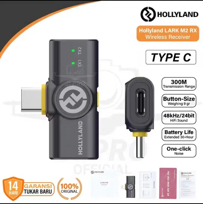 Hollyland LARK M2 RECEIVER TYPE C NEGO