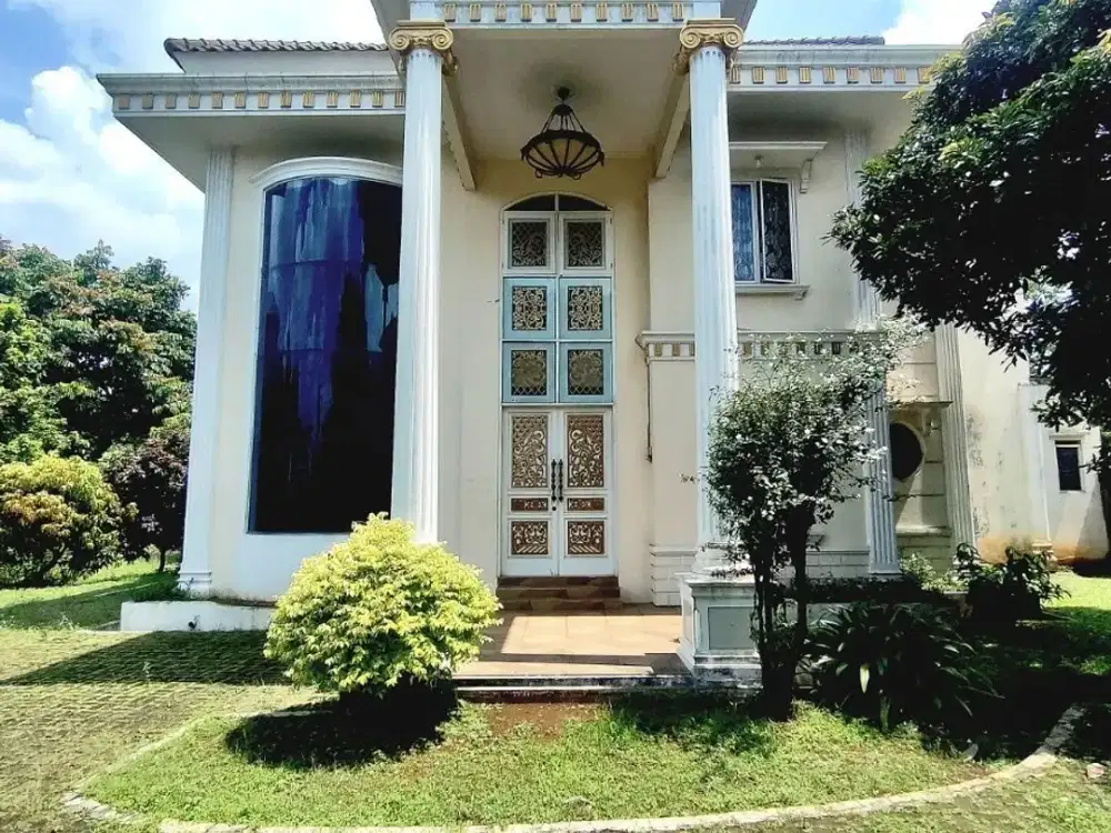 rumah bangunan bagus lahan luas di jalan leuwinanggumg tapos