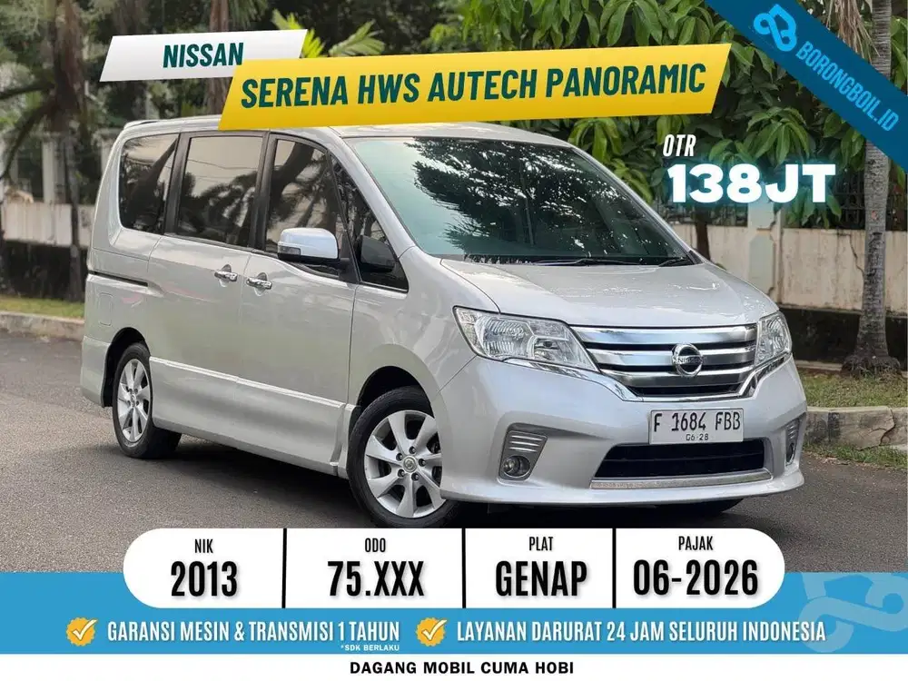Nissan Serena HWS Panoramic AT 2012/2013 Low KM! | Nav1 Freed Biante