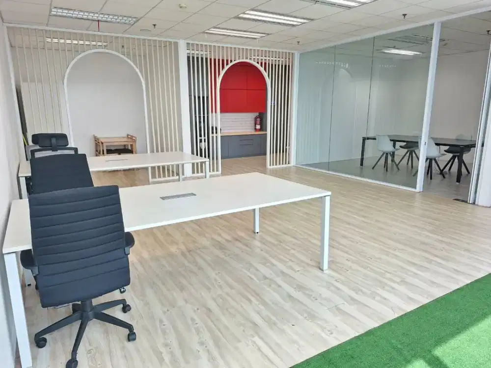HOT STOCK FULL FURNISHED Disewakan Ruang Kantor 119sqm - Office Eighty@Eight - Office 88 Kota Kasablanka - Menteng - Tebet