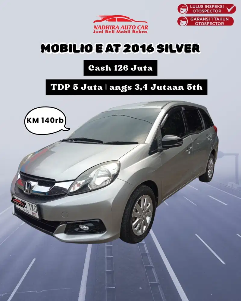 DP 5 Juta Mobilio E AT 2016 Silver