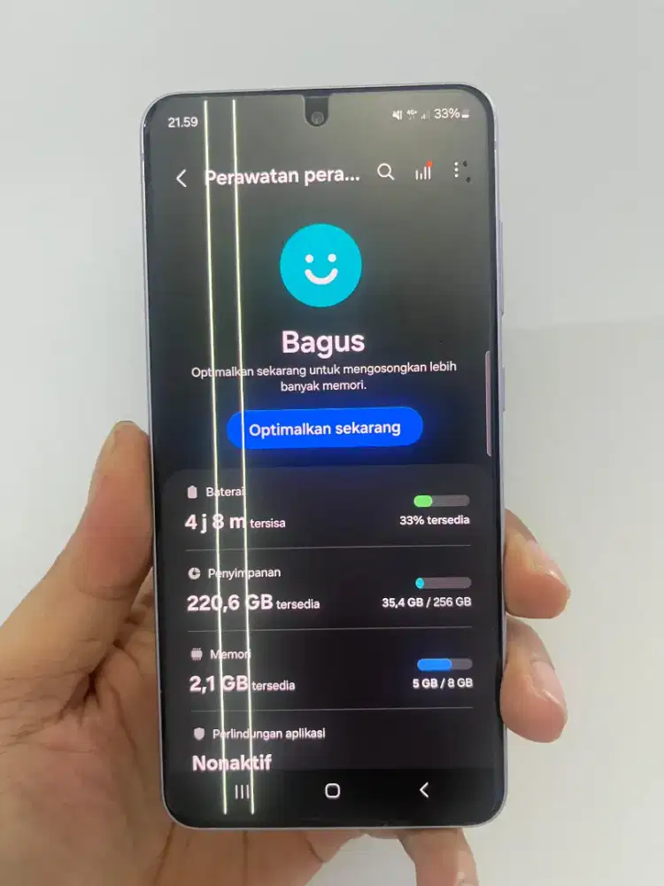 Samsung S21 fe 5g 8/256gb lcd garis