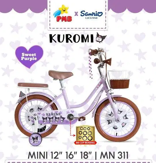kuromi sepeda mini