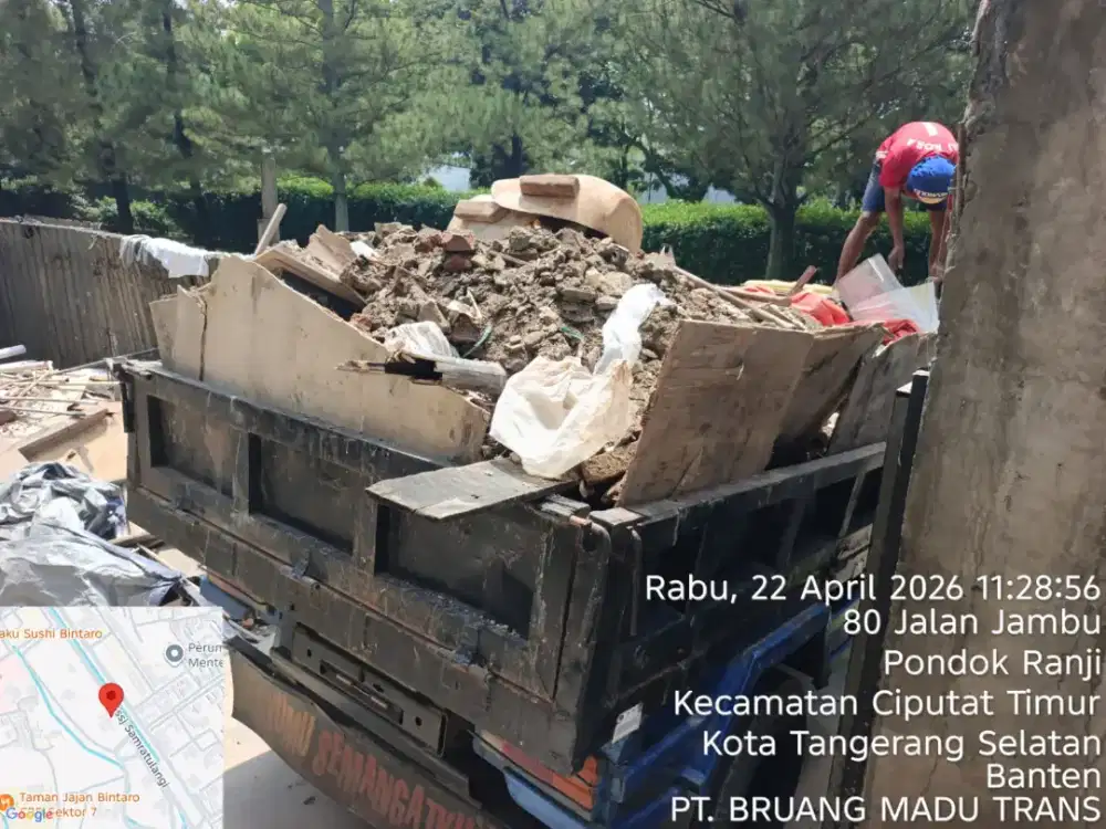 Jasa buang puing dan angkut sampah