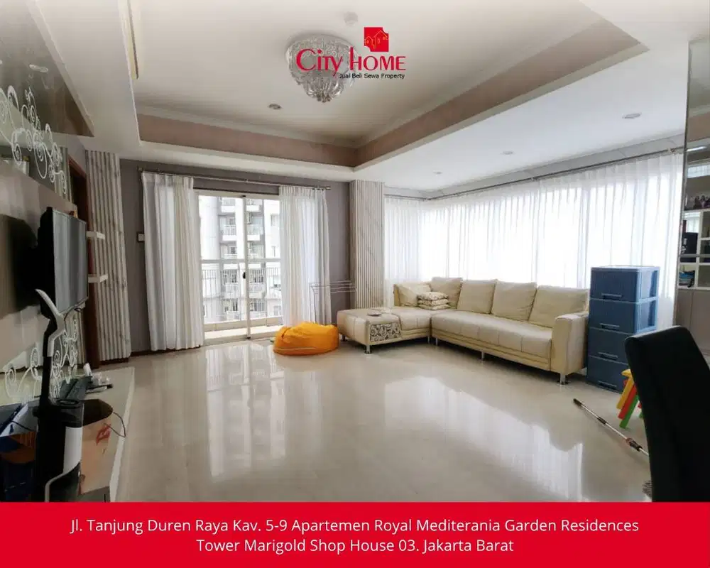 Jual Apartemen 3+1 BR di Royal Mediterania Garden Residencess