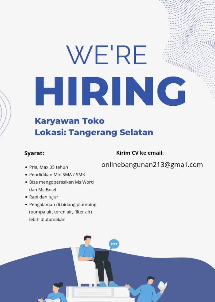 Dicari Karyawan Toko