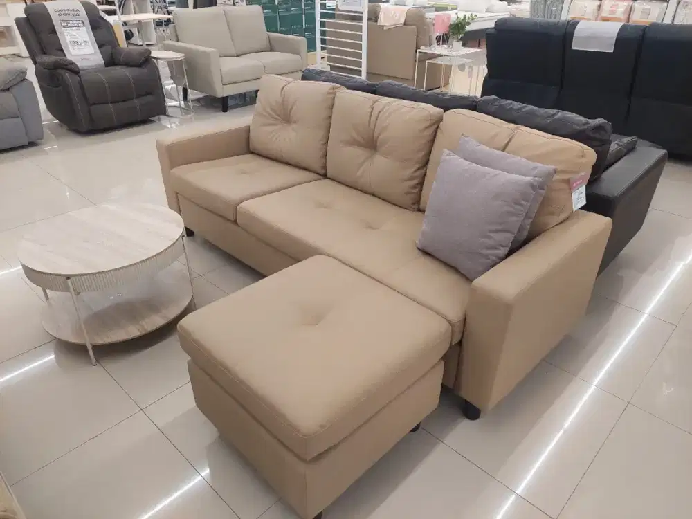 Tasyi sofa corner brown by selma