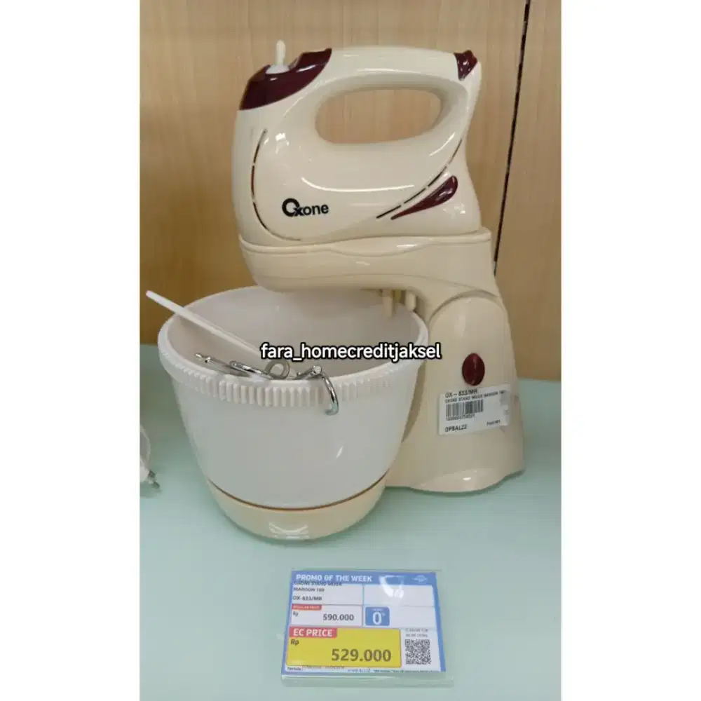 Oxone Stand Mixer Maroon 180