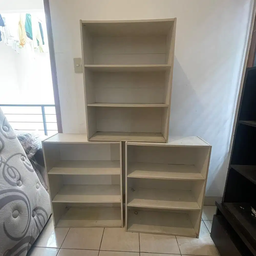 Rak Buku Putih jual borongan