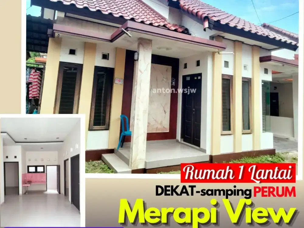 Rumah Bagus Jogja Dekat Perum Merapi View 3 KTidur 2KMandi, carport, wifi