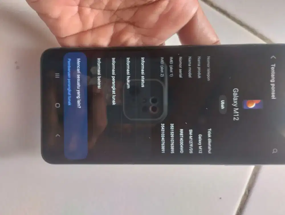 Samsung M.12 Ram 4gb/64gb Blue