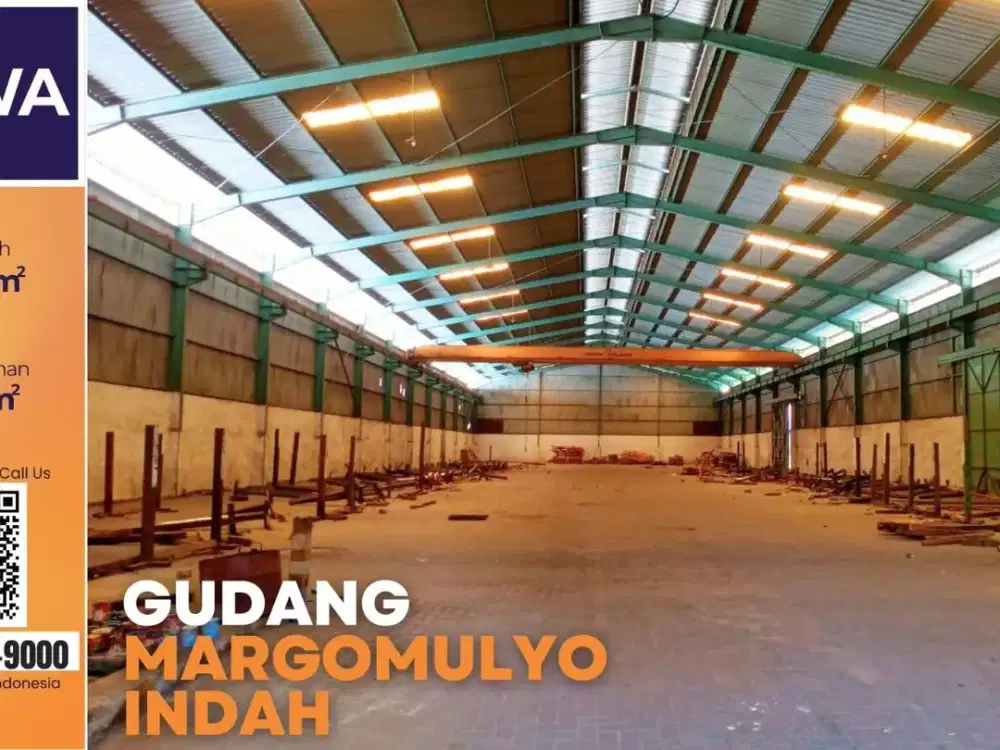 Gudang Margomulyo 4.000 m² – 4 Crane, Siap Industri & Logistik