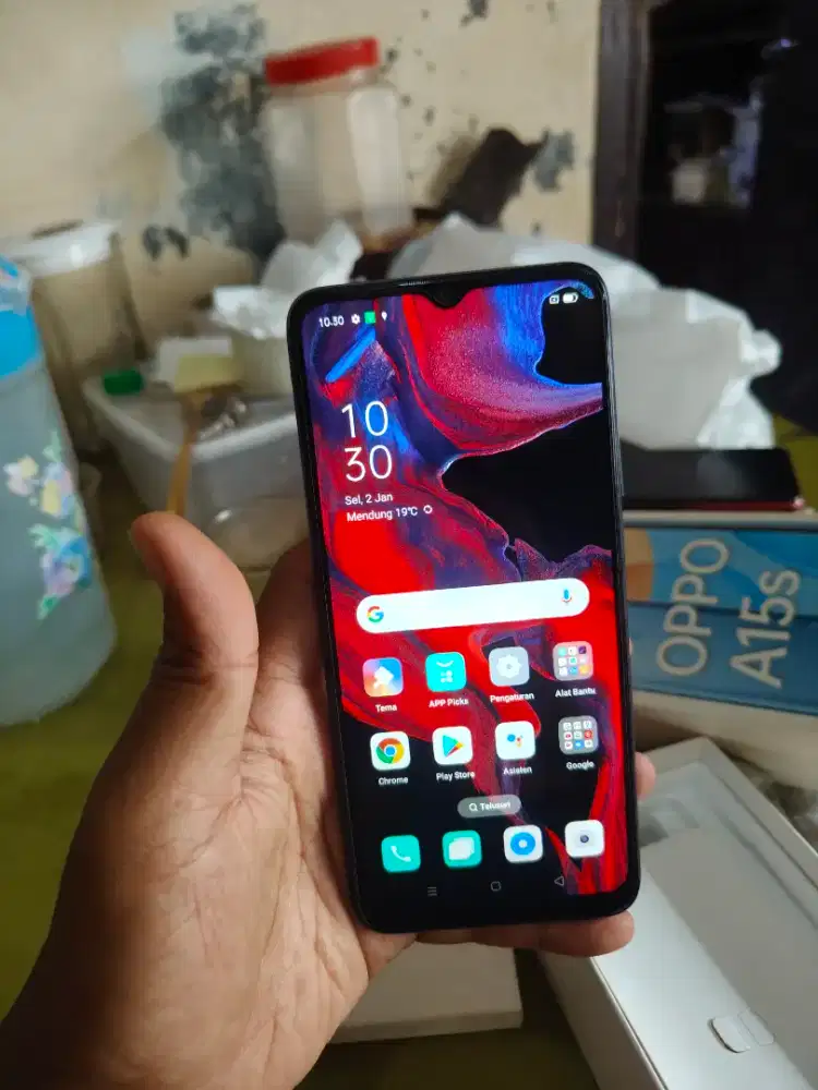 oppo a15s 64gb black fulset