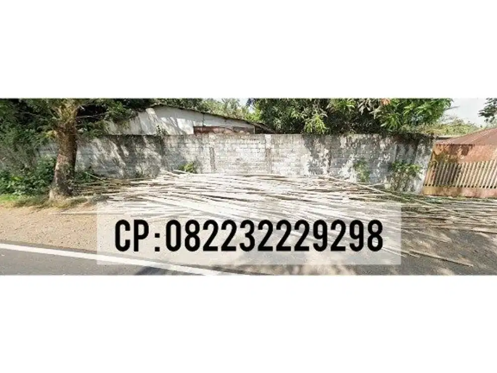 DIJUAL TANAH + GUDANG PINGGIR JALAN AJUNG JEMBER