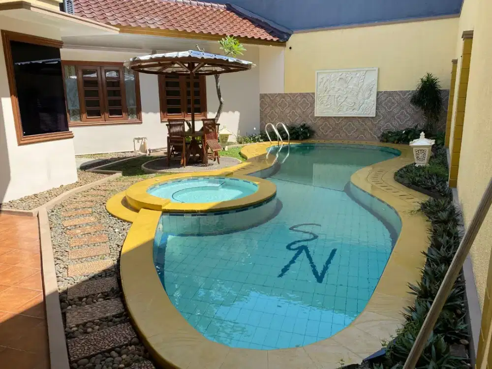 Rumah 2lt siap huni Swimming Pool Semi furnished, SHM Bintaro CL 647